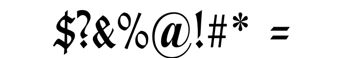 TypographerGotisch Schmal Font OTHER CHARS