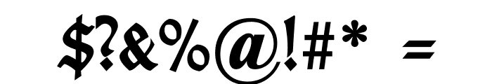 TypographerGotischA-Bold Font OTHER CHARS