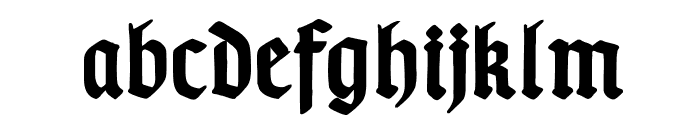 TypographerGotischB-Bold Font LOWERCASE
