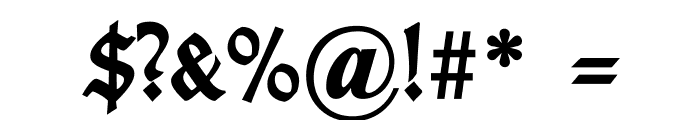 TypographerGotischC-Bold Font OTHER CHARS