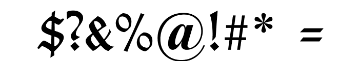 TypographerGotischSchmuck Font OTHER CHARS