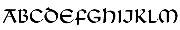 TypographerUncialgotisch Font UPPERCASE