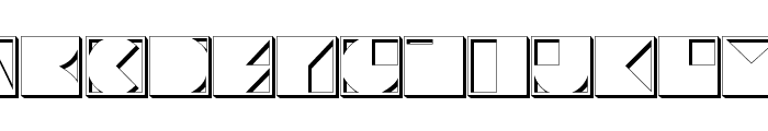 Typotraces-Four Font UPPERCASE