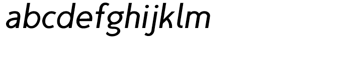 TyfoonSans Semi Bold Italic Font LOWERCASE