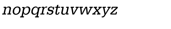 Typewriter Regular Narrow Oblique Font LOWERCASE
