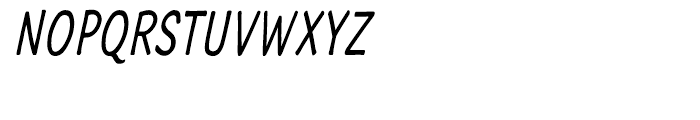 Typothetical 1 Condense Oblique Font UPPERCASE