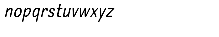 Typothetical 1 Oblique Font LOWERCASE