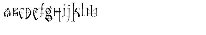 Tyrant Regular Font LOWERCASE