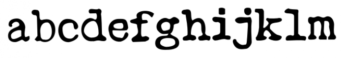 Type Wronger JNL Regular Font LOWERCASE