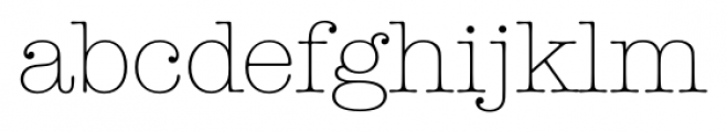 Typewriter FS Light Font LOWERCASE