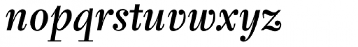Tyfa Medium Italic Font LOWERCASE