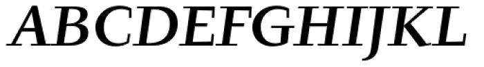 Tyfa Pro Medium Italic Font UPPERCASE