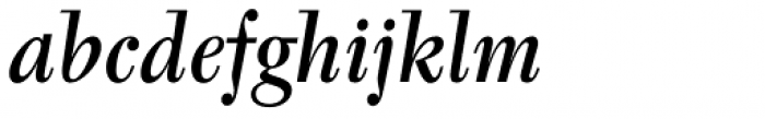 Tyfa Pro Medium Italic Font LOWERCASE