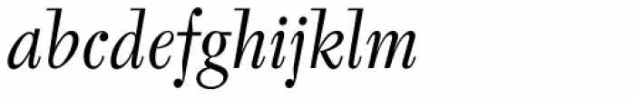 Tyfa Std Book Italic Font LOWERCASE