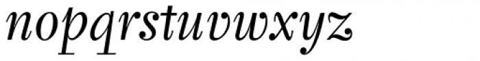 Tyfa Std Book Italic Font LOWERCASE