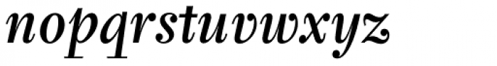 Tyfa Std Medium Italic Font LOWERCASE