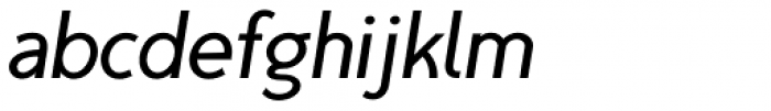 TyfoonSans SemiBold Italic Font LOWERCASE