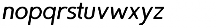 TyfoonSans SemiBold Italic Font LOWERCASE