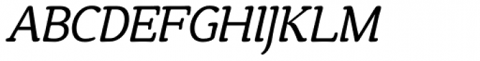 Tyke Light Italic OS Font UPPERCASE