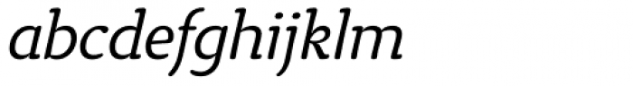 Tyke Light Italic OS Font LOWERCASE