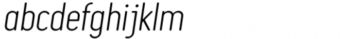 Tylbor Thin Italic Font LOWERCASE