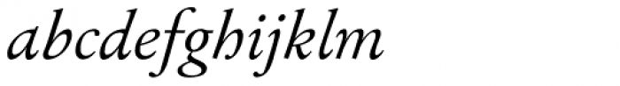 Tyma Garamont Italic Font LOWERCASE