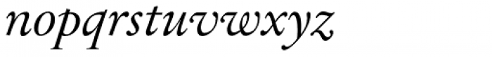 Tyma Garamont Italic Font LOWERCASE