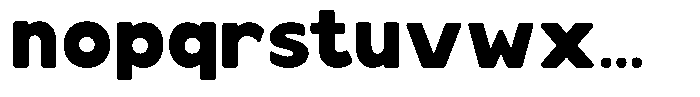 Typamax Font LOWERCASE