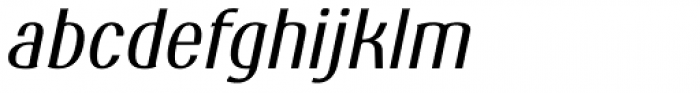 TypeOgraf Pro Condensed Italic Font LOWERCASE