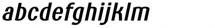 TypeOgraf Pro Condensed Semi Bold Italic Font LOWERCASE
