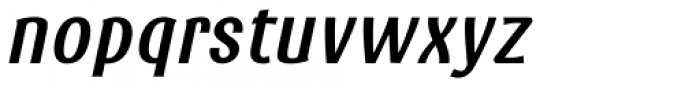 TypeOgraf Pro Condensed Semi Bold Italic Font LOWERCASE
