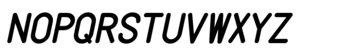 Typed Message JNL Oblique Font UPPERCASE