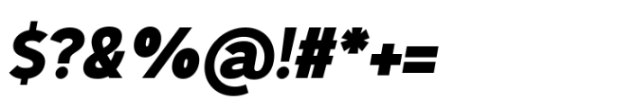 Typegrace Black Italic Font OTHER CHARS