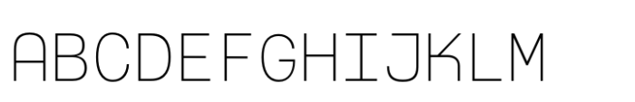 Typewalk Mono1915-Thin Font UPPERCASE