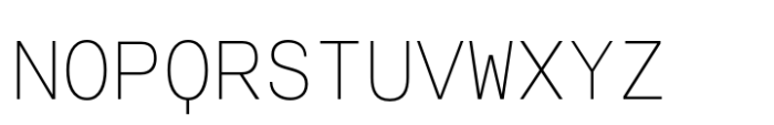 Typewalk Mono1915-Thin Font UPPERCASE