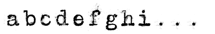Typewriter DirtY FONT