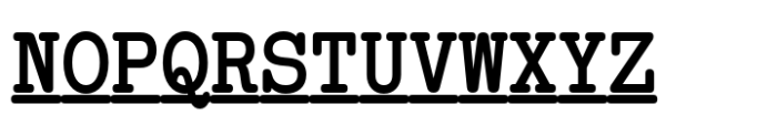 Typewriter Spool CLN Bold Italic Font UPPERCASE