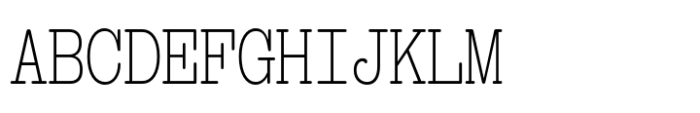 Typewriter Spool CLN Condensed Extra Light Font