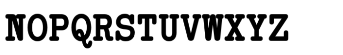 Typewriter Spool CLN Extra Bold Font UPPERCASE