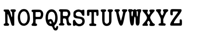 Typewriter Spool SFT Bold Font UPPERCASE