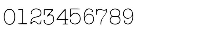 Typewriter Spool SFT Extra Light Font OTHER CHARS