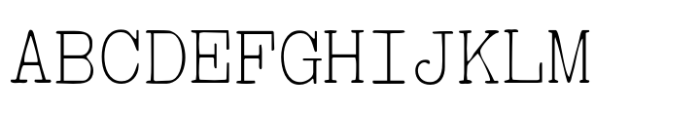 Typewriter Spool SFT Extra Light Font