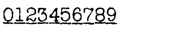 Typewriter Spool XRX Italic Font OTHER CHARS