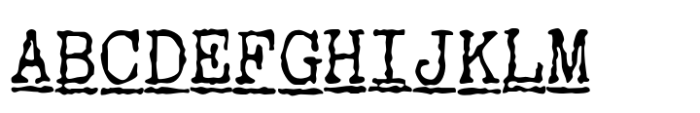 Typewriter Spool XRX Italic Font UPPERCASE