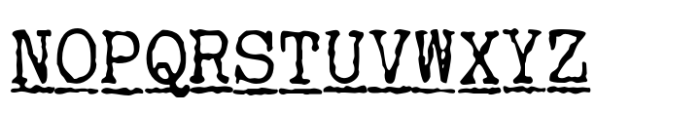 Typewriter Spool XRX Italic Font UPPERCASE