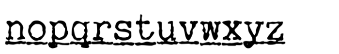 Typewriter Spool XRX Italic Font LOWERCASE