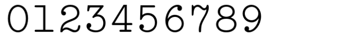 Typewriter Std Regular Font OTHER CHARS