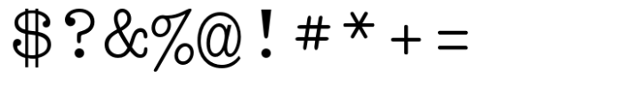 Typewriter Std Regular Font OTHER CHARS