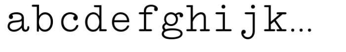 Typewriter Std Regular FONT