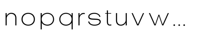 Typical Pro Thin Font LOWERCASE